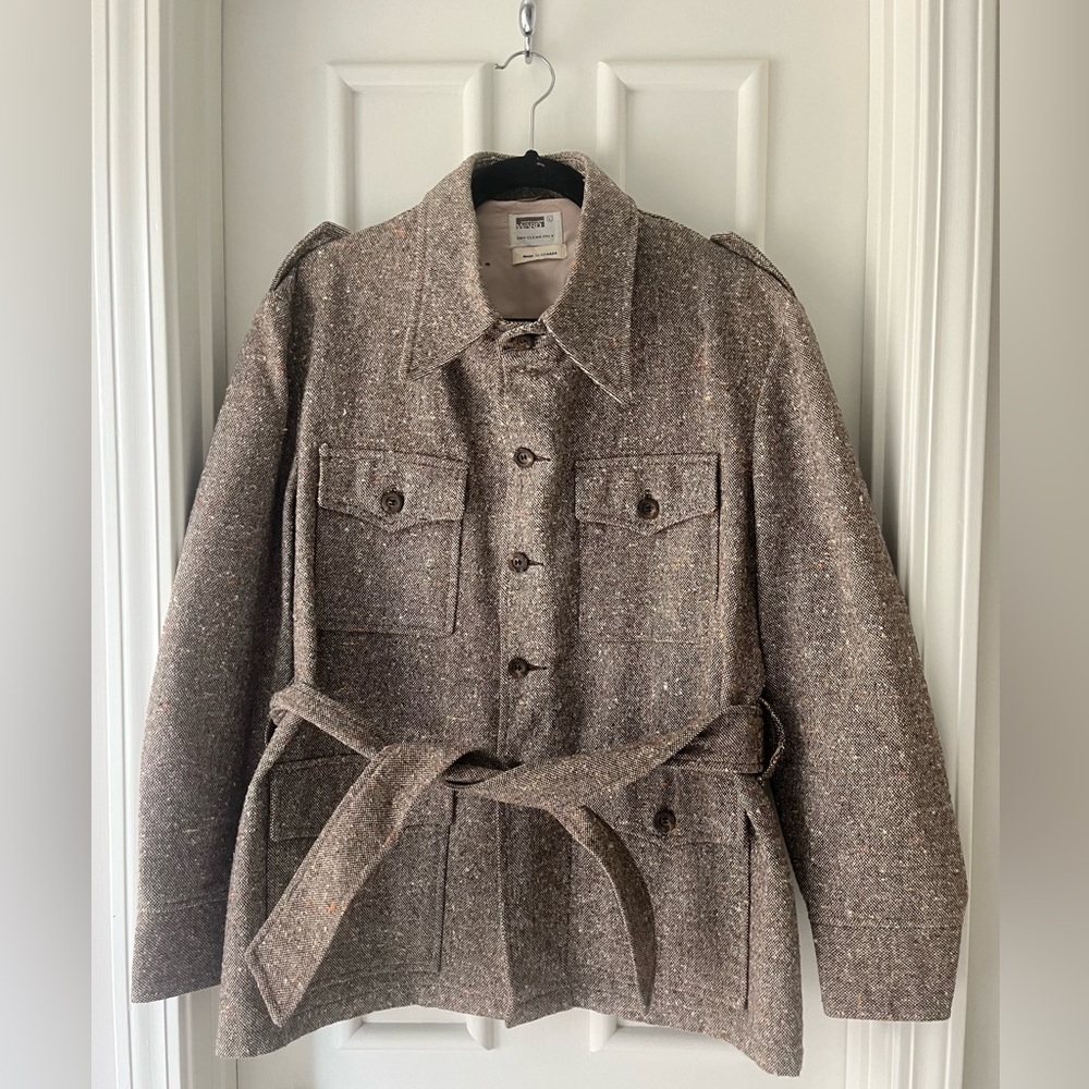 Vintage Montgomery Ward Tweed Button Up Jacket
